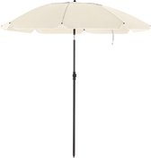 Parasol - Tuinparasol - Strandparasol - Stokparasol - Rond - Kantelbaar - Met draagtas - 200 cm - Beige
