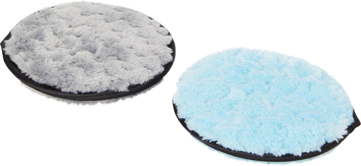 Betty's herbruikbare make-up remover pads - blauw - cleansing sponge - 2 pieces - no skin damage