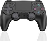 TOJ Draadloze Double Shock Controller - Geschikt Voor PS3 / PS4 Controller - Zwart