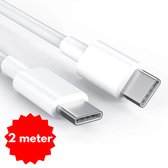 RijkseDreams - USB-C naar USB-C Oplaadkabel - Snel Lader - 2 Meter - usbc - kabel - usb c naar usb c -Wit