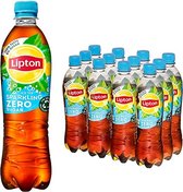 Lipton Ice tea sparkling zero 1,5 ltr per petfles, krimp 6 flessen
