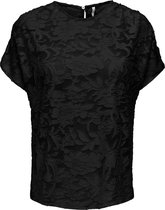 Only T-shirt Onlelia S/s Top Jrs 15289738 Black Dames Maat - M