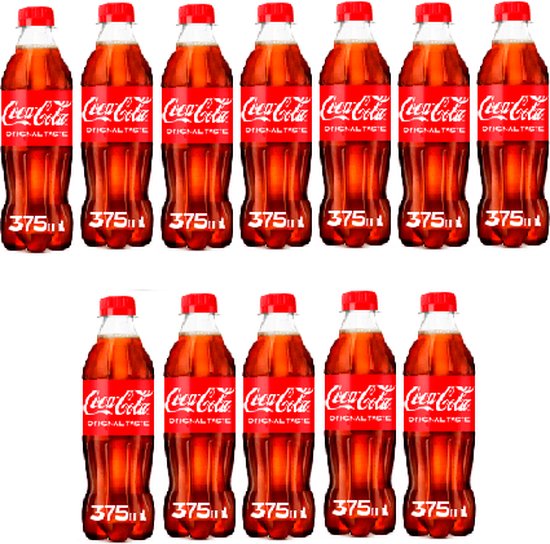 Bouteille PET Coca-Cola Cola 375 ml par bouteille, rétractable 12 bouteilles
