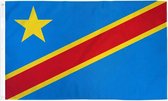 VlagDirect - drapeau congolais - drapeau de Congo Kinshasa - 90 x 150 cm.