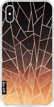 Casetastic Apple iPhone XS Max Hoesje - Softcover Hoesje met Design - Shattered Ombre Print