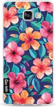 Casetastic Samsung Galaxy A5 (2016) Hoesje - Softcover Hoesje met Design - Colorful Hibiscus Print