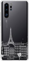 Casetastic Huawei P30 Pro Hoesje - Softcover Hoesje met Design - Paris City Houses White Print