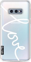 Casetastic Samsung Galaxy S10e Hoesje - Softcover Hoesje met Design - Written Love White Print