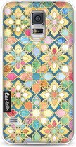 Casetastic Samsung Galaxy S5 / Galaxy S5 Plus / Galaxy S5 Neo Hoesje - Softcover Hoesje met Design - Gilded Moroccan Mosaic Tiles Print