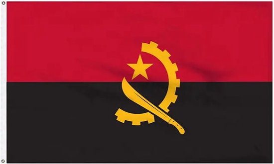 VlagDirect - drapeau angolan - drapeau angola - 90 x 150 cm.