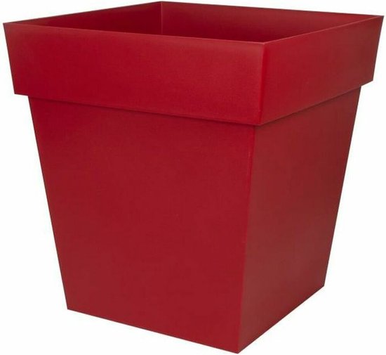 Cache-pot EDA Rouge Toscan Carré Ø 50 cm