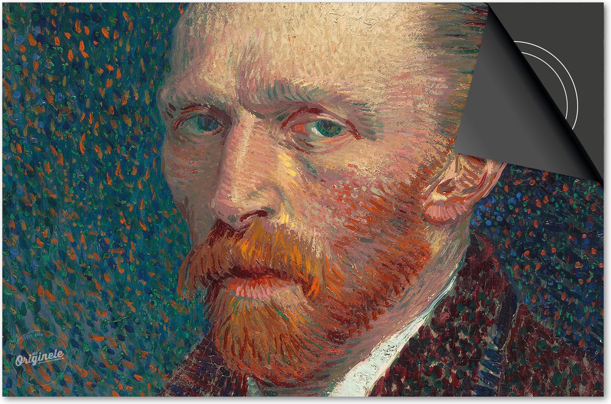 Inductie beschermer 77x51 - afdekplaat inductie mat - Dietrix Kookplaat beschermer - Base - Oude Meesters - Vincent van Gogh Zelfportret