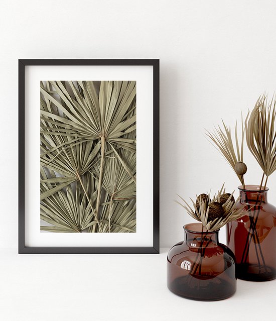 Poster in Lijst Palmleaves Pattern