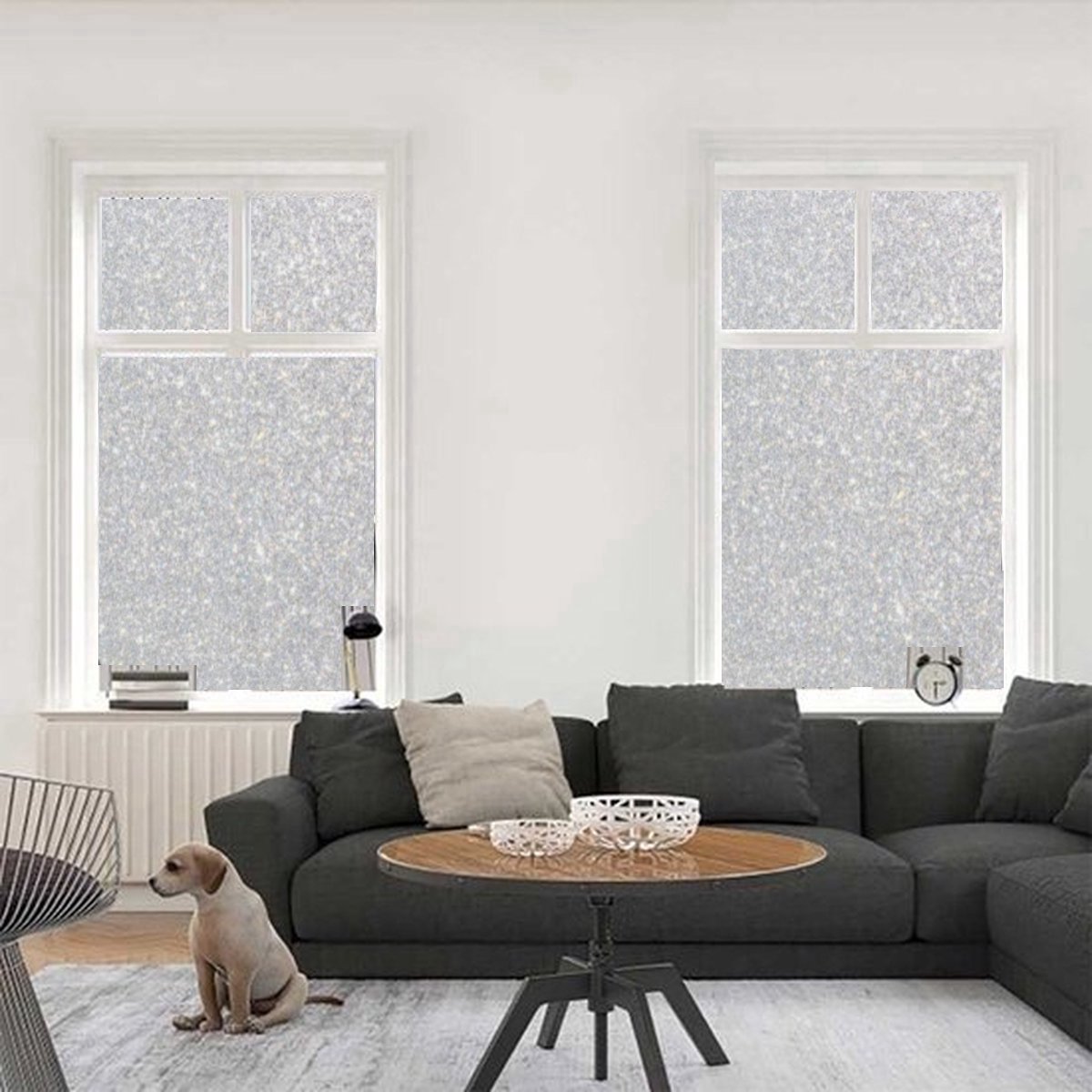 Simple Fix Raamfolie - Zonwerend en Isolerend - Decoratiefolie - Plakfolie - Anti Inkijk - Statisch - Glinster - 60cm x 300cm
