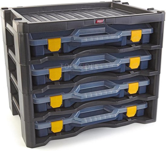 Tayg Multibox 2 met 4 Assortimentsdozen Groen 447 x 314 x 360mm kopen