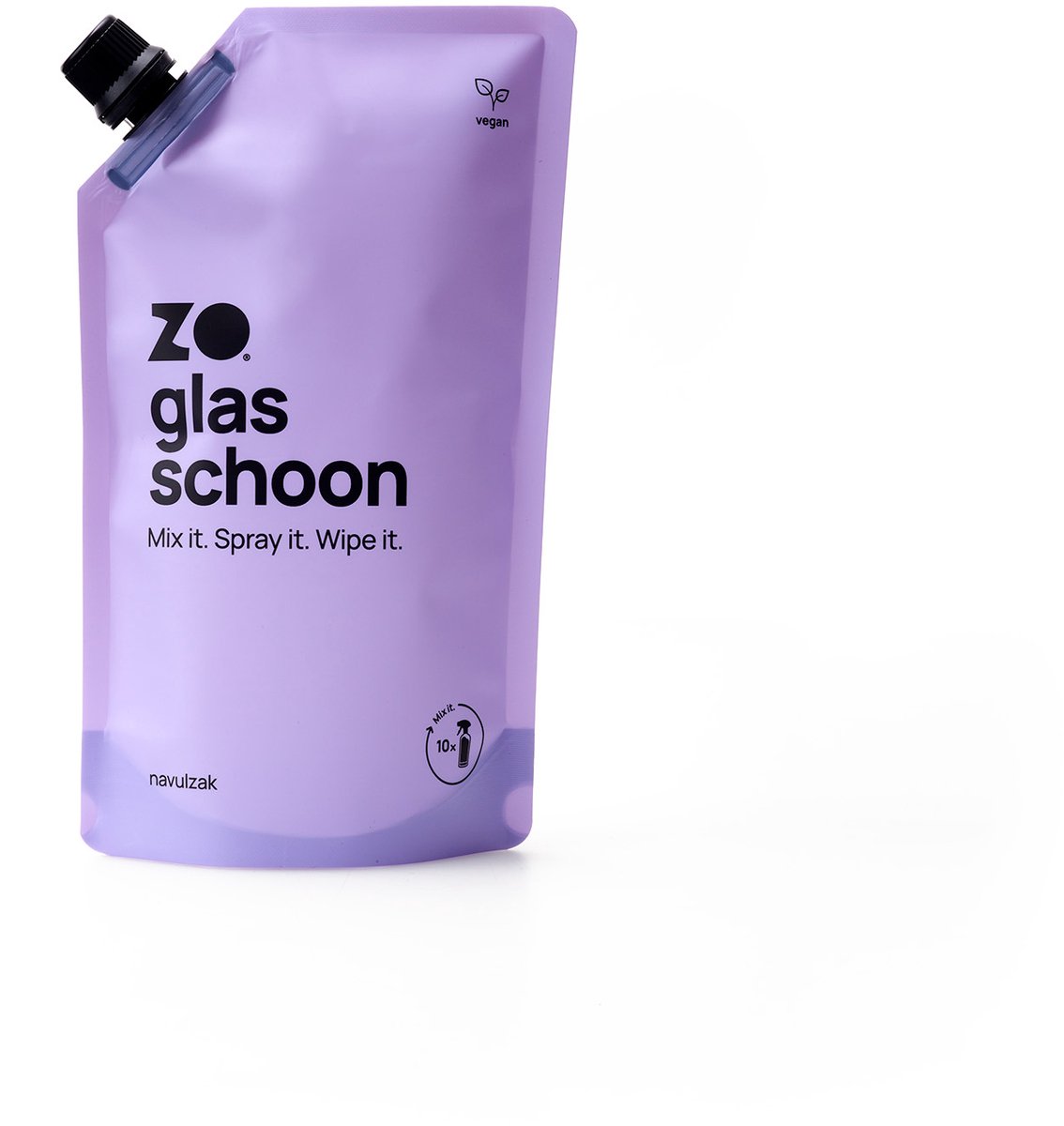 ZO® Glasreiniger Navulzak - Voor 10 x navullen - 100% Natuurlijk en Vegan - Geurloos en Streeploos - Voor 5 Liter Duurzaam Schoonmaakmiddel