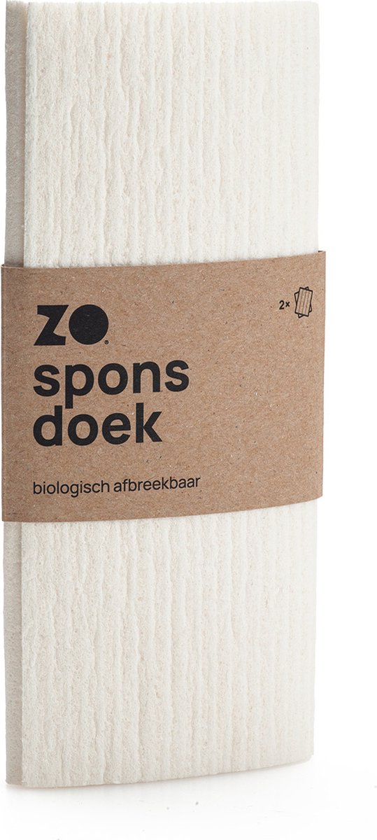 ZO® Sponsdoek Set Van 2 - Herbruikbaar Keukenpapier