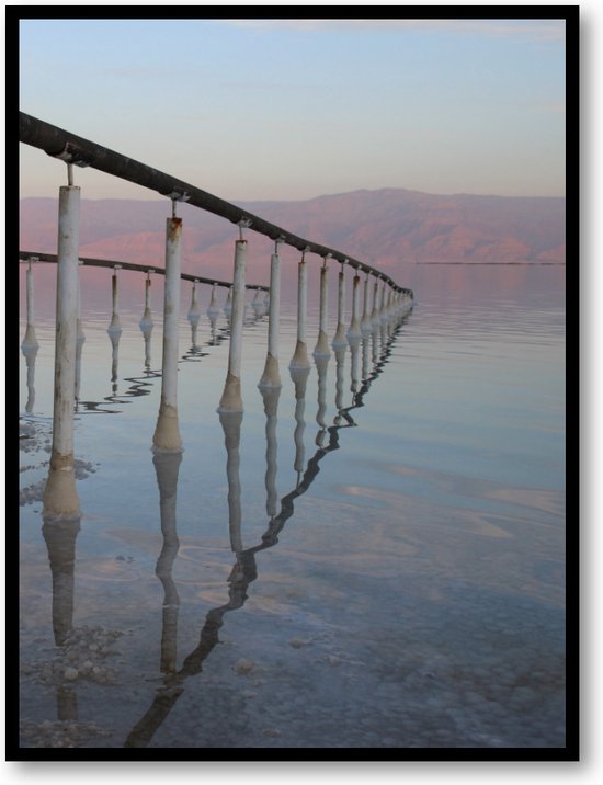 Dode Zee - Israël - Fotoposter 30x40 met Lijst
