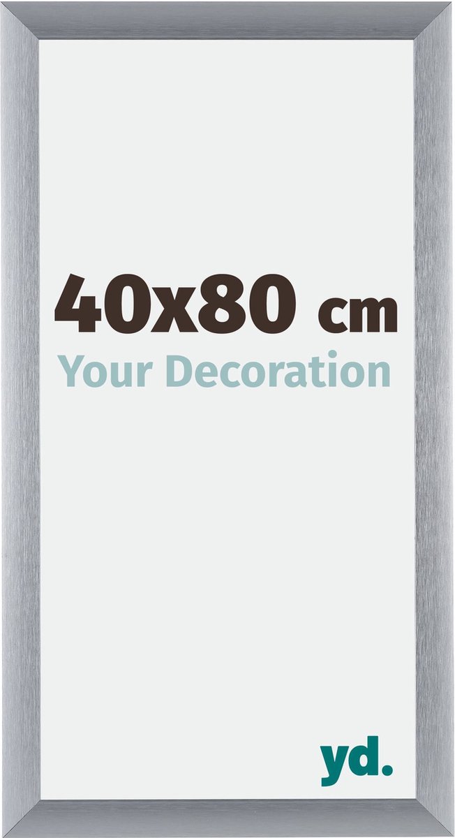 yd. Your Decoration - Fotolijst 40x80 cm - Aluminium - Zilver Geborsteld - Tucson