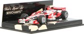 The 1:43 Diecast Modelcar of the Super Aguri SA07 #22 of 2007. The driver was Takumo Sato. The manufacturer of the scalemodel is Minichamps.This model is only online available