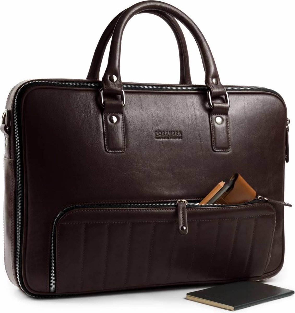 48hr Classic 2.0 Leren Heren Laptoptas Aktetas