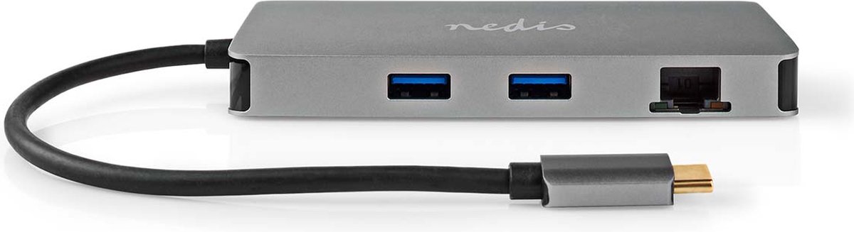 Adaptateur Multi-Ports USB USB 3.2 Gen 1 USB-C™ Mâle Micro SD / RJ45  Femelle / SD / Sortie HDMI ™ / USB-C™ Femelle / 3x USB-A Femelle 5 Gbps
