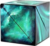 Shashibo - Cube Magnétique - Cube Magnétique 3D - Aimants - Ciel Vert
