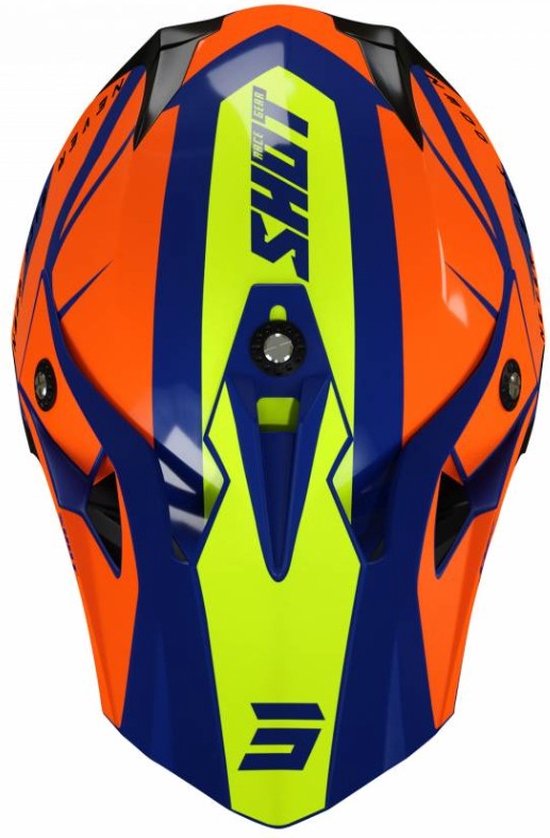 Casque Moto Cross Adulte Shot - Furious Roll - Navy Gloss