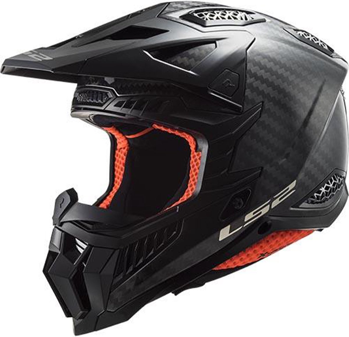 LS2 Helm X-Force MX703 glans carbon maat XS