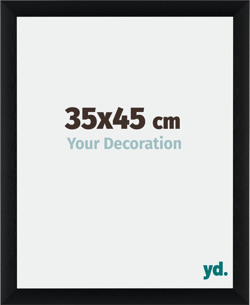 yd. Your Decoration - Fotolijst 35x45 cm - Aluminium - Zwart Geborsteld - Tucson
