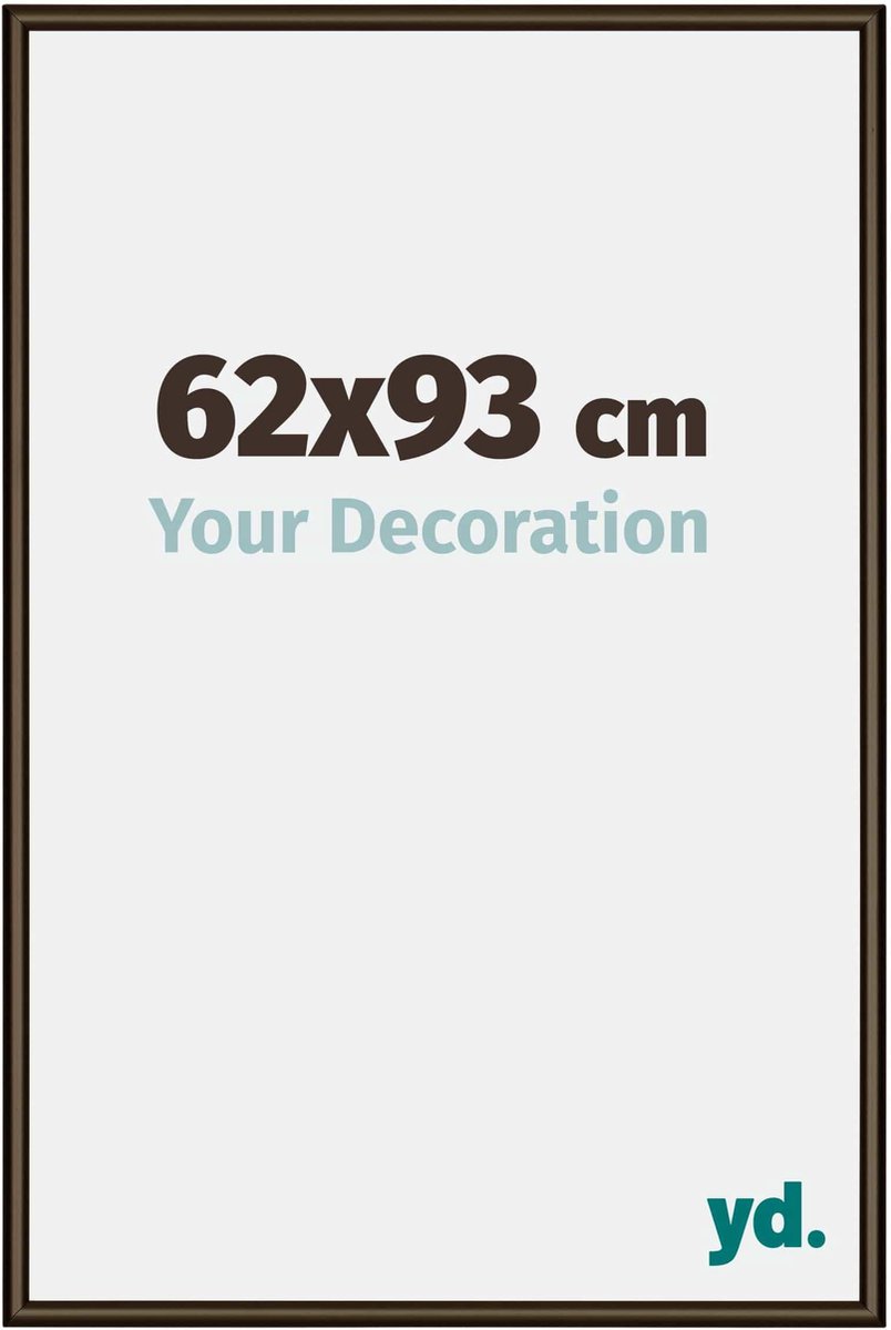 yd. Your Decoration - Fotolijst 62x93 cm - Aluminium - Walnoot Structuur - New York