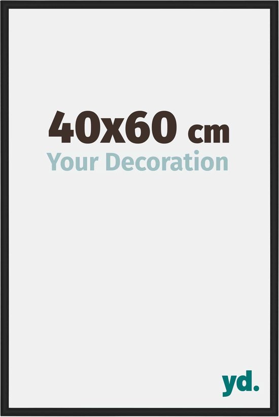 Cadre Photo New York Aluminium 40x60cm Noir Mat