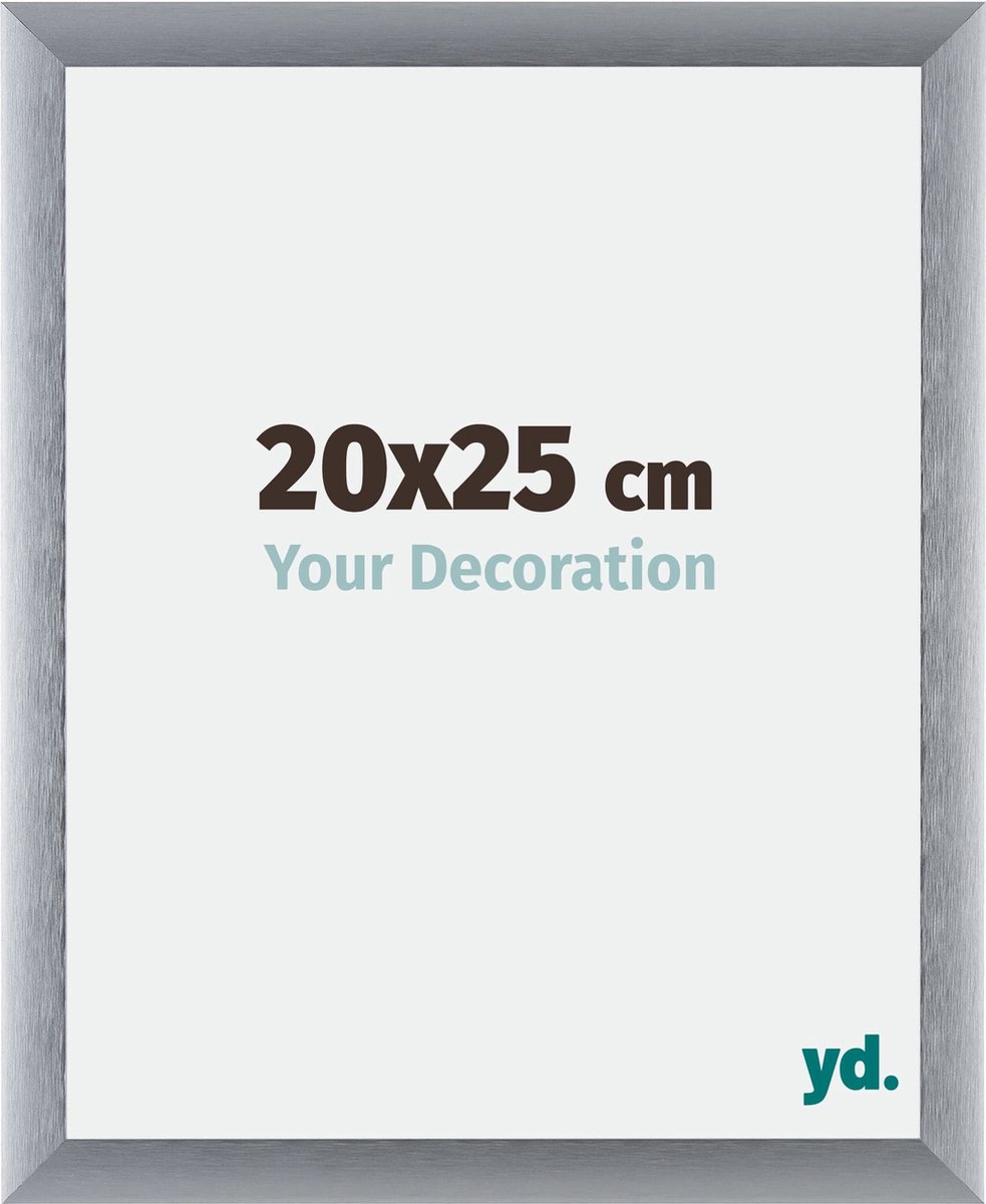 yd. Your Decoration - Fotolijst 20x25 cm - Aluminium - Zilver Geborsteld - Tucson