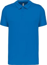 Herensportpolo 'Proact' met korte mouwen Aqua Blue - XS