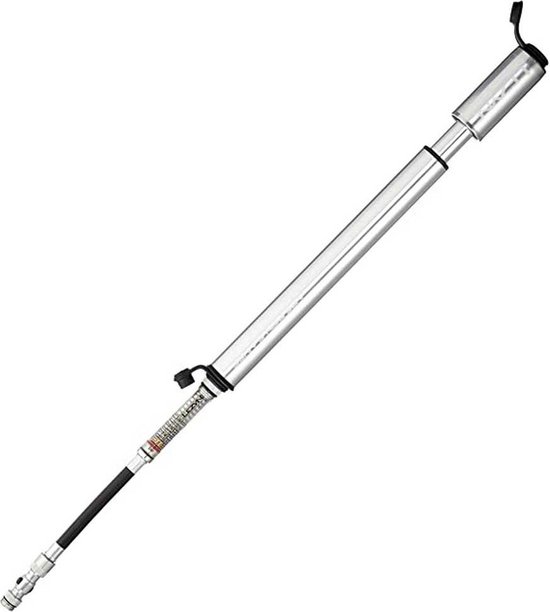 Lezyne CNC Gauge drive - Minipomp - Geschikt voor Presta en Schrader - Maat M - Aluminium - Zilver — afbeelding 3
