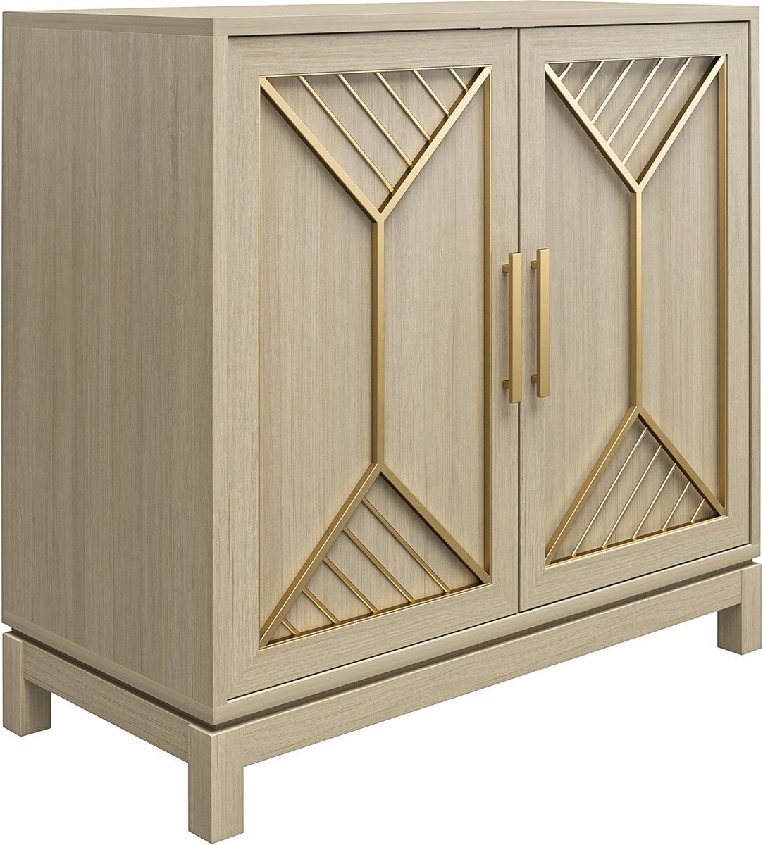 Tess-Kast met 2 deuren in MDF Eik