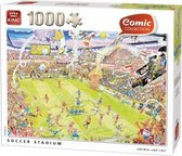 Comic Puzzel King - Voetbal Stadion - 1000 Stukjes - Legpuzzel