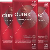 Bol.com Durex - Condooms - Thin Feel - 3x 12 stuks aanbieding