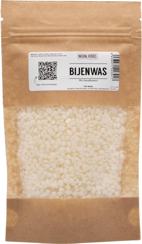 Bijenwas (Wit, Geraffineerd) 500 gram | bol.com