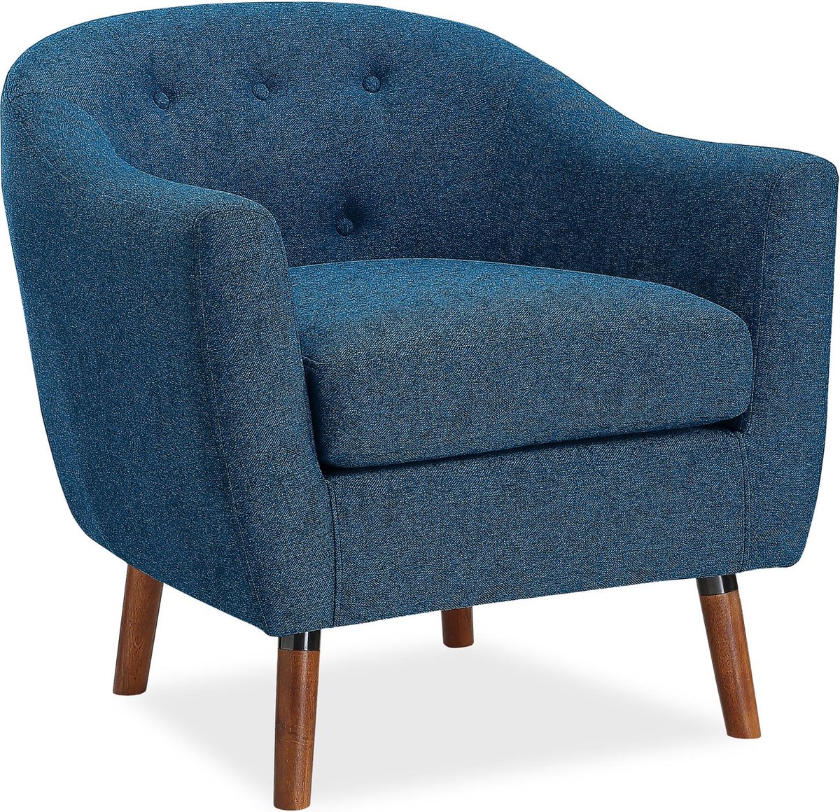 Brie-Accent Stoel in Linnen Blauw