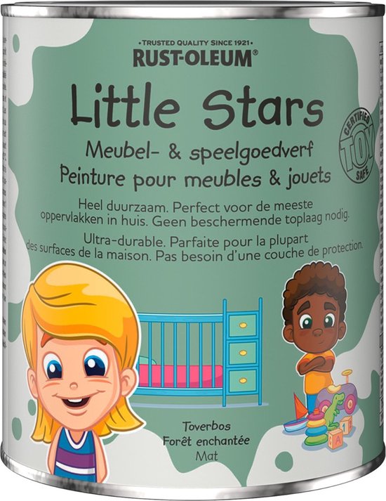 Foto: Rust oleum little stars meubel en speelgoedverf 750ml toverbos