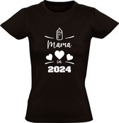 Mama in 2024 Dames T-shirt | Zwanger | Zwangerschap | Baby | Kindje | Bekend maken | Bekendmaken | Shirt | Jongen | Meisje | legendaddy | Shirt