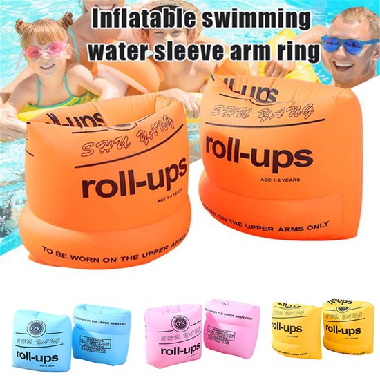 Happy Trendz® Zwem ring + Roll ups arm ringen set - Roze - Pink - kinderen - veiligheid - zwemmen -