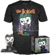 Funko Pop ! DC Super Villains Tee Box maat XL - The Joker Deluxe Grijs