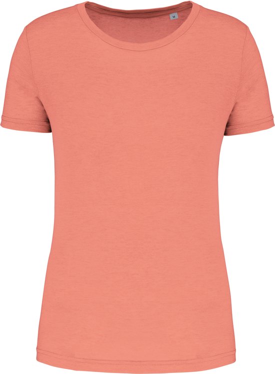Damessport-T-shirt triblend met ronde hals 'Proact' Coral - S
