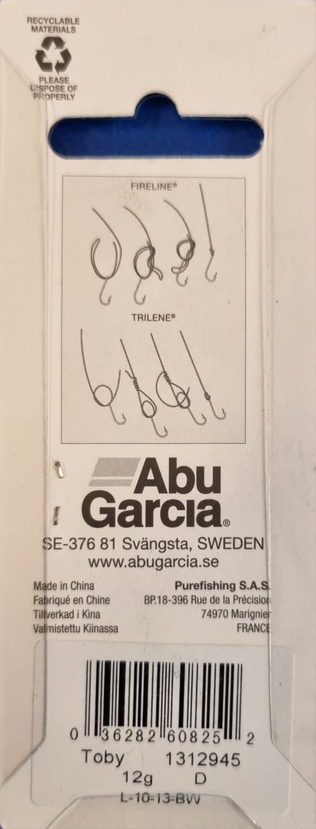 Abu Garcia - Spinner - Toby 12 gram - D van Abu Garcia — afbeelding 2