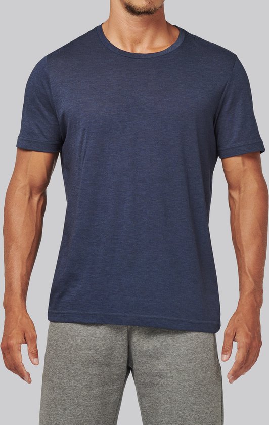 Chemise de sport homme tri-blend ' Proact' manches courtes Gris Chiné - 3XL