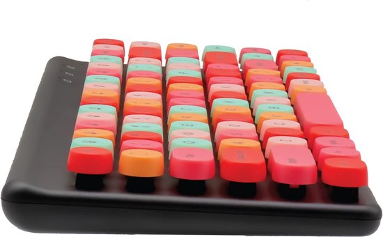 Ensemble clavier et souris sans fil - Récepteur Nano 2,4 GHz - Style rétro  multicolore... | bol.com