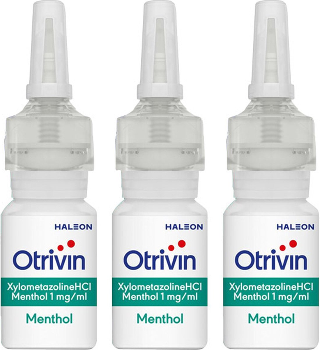 Otrivin Neusspray Xylometazoline Menthol 1.0mg/ml - 3 x 10ml - Otrivin
