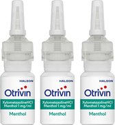 Otrivin Neusspray Xylometazoline Menthol 1.0mg/ml - 3 x 10ml